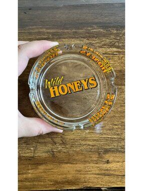 Wild Honeys Glass Ashtray